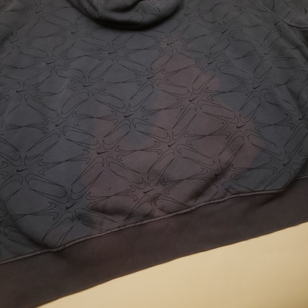 Nike Center Swoosh All Over Print Swoosh Charcoal Gray Pattern Essential Men 2XL - Picture 4 of 11